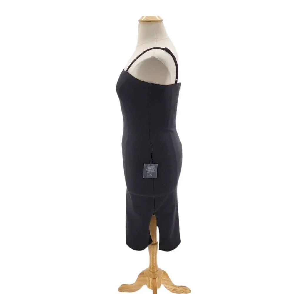 NWT Lulus Fitted Black Sleeveless Cocktail Dress Womens XL